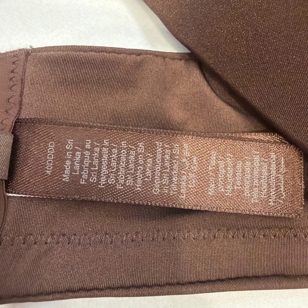 Skims Wireless Form Lightly Lined Plunge Micro Strap Bra PLG-8418W Sienna 40DDD - Picture 3 of 5